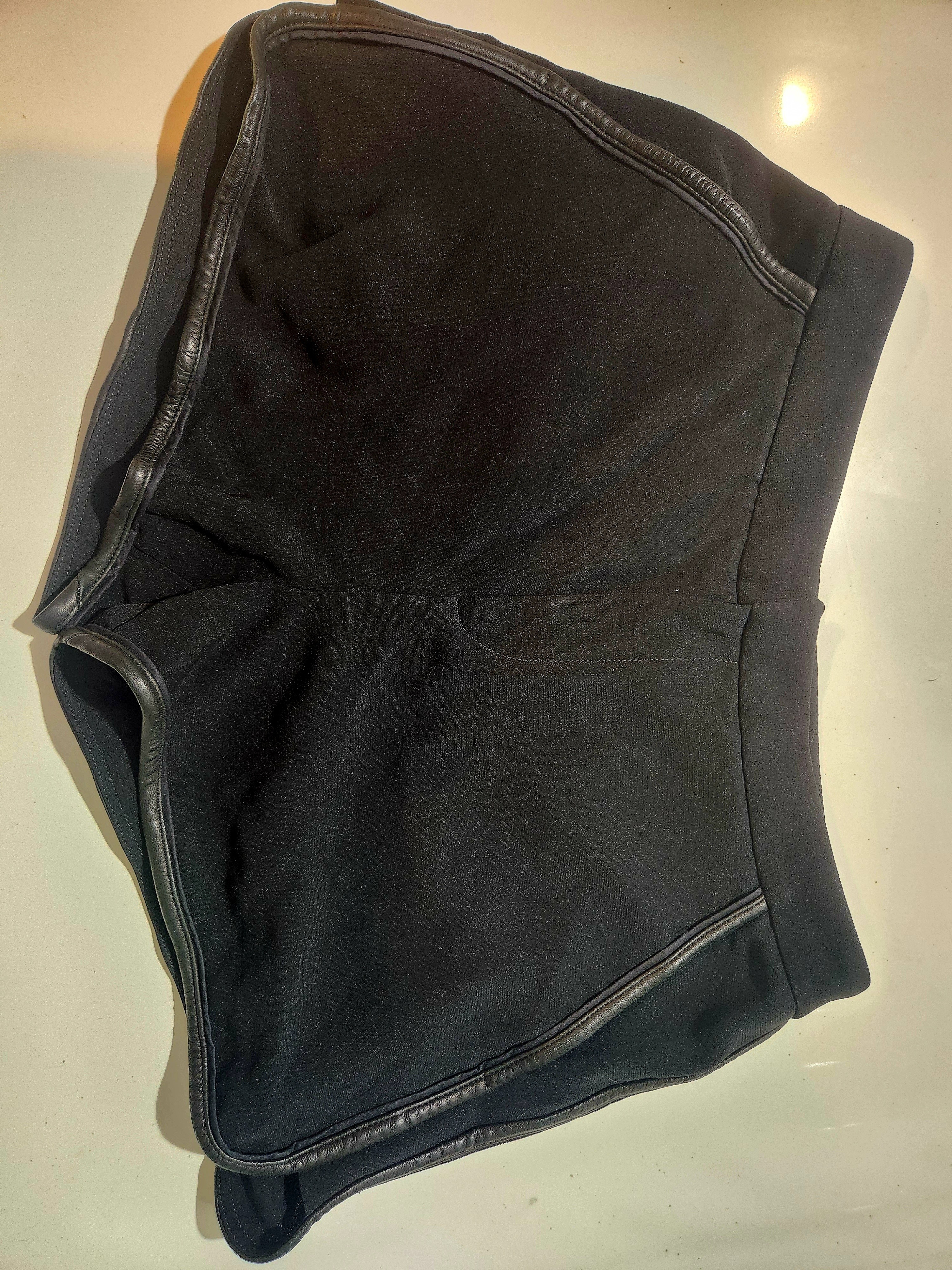 Rag & Bone Black Shorts With Leather Trim Size 4. New Without Tags